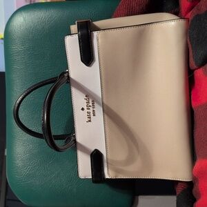 Kate Spade Black and Cream Satchel